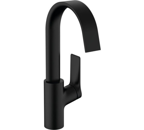 Смеситель для раковины Hansgrohe Vivenis 210 однорычажный с поворотным изливом матовый черный 75030670