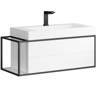 Тумба под умывальник Clarberg Logic правая белый LOG0110R