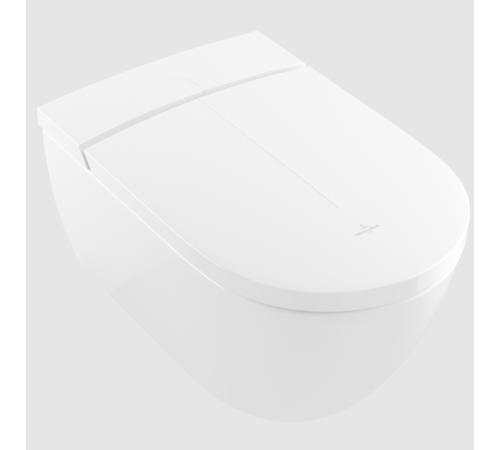 Унитаз-биде подвесной Villeroy & Boch ViClean 385x595x400 мм белый Alpin V0E200R1