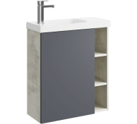 Корпус тумбы под умывальник AQUATON Alba левый светлый камень 600х700х250 мм ALB0106LLS