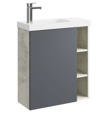 Корпус тумбы под умывальник AQUATON Alba левый светлый камень 600х700х250 мм ALB0106LLS