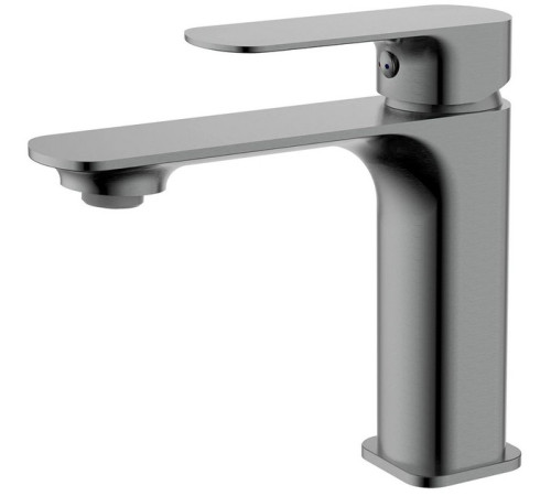 Смеситель для раковины Aquanet Monza 105 мм серый матовый AQM6310GM