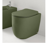 Унитаз безободковый пристенный Kerasan Nolita 55х35 см Verde muschio 531811