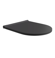 Сиденье с крышкой для унитаза Ceramica Alice FORM/UNICA тонкое с микролифтом чёрный матовый MC2208ES