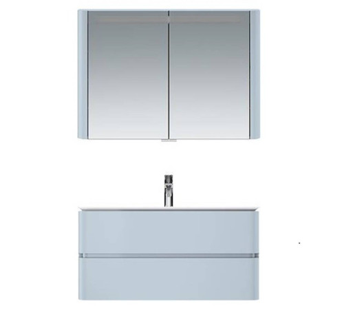 Зеркальный шкаф с подсветкой AM.PM Inspire V2.0 100 см светло-голубой M30MCX1001BG
