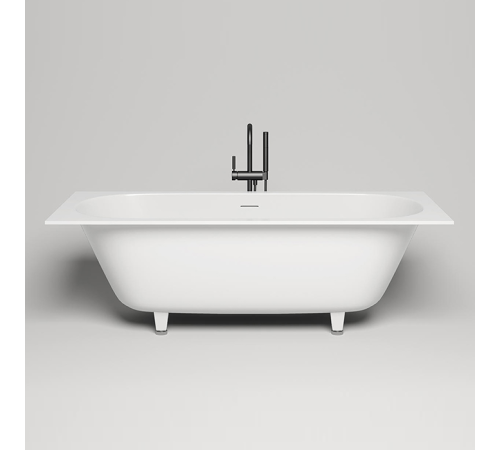 Ванна встраиваемая Salini Orlanda Axis 191х80х60 см S-Sense на ножках белый глянцевый 103311G