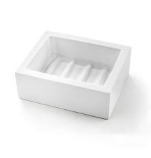 Мыльница 3SC BeMood 100x80x35 мм белый матовый BEMW01A