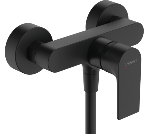 Смеситель для душа Hansgrohe Rebris E однорычажный внешний монтаж черный матовый 72650670