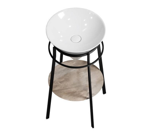 Металлическая структура напольная Kerama Marazzi Cono 44х77 см черный матовый CO.44\BLK.M