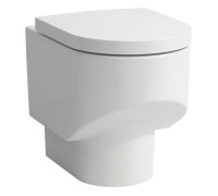 Унитаз напольный Laufen Sonar 53x37x43 см безободковый белый матовый 8.2334.1.757.000.1