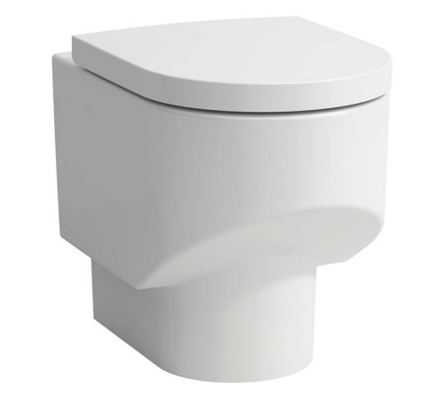 Унитаз напольный Laufen Sonar 53x37x43 см безободковый белый матовый 8.2334.1.757.000.1