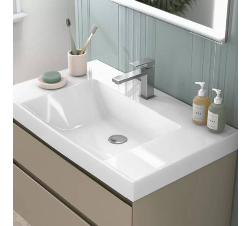 Тумба подвесная Kerama Marazzi Cubo 80 см с ящиками лимо матовая CUB.80.2\LIM