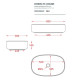 Раковина накладная Artceram Cognac 55x35 см Saniglaze белый глянцевый COL003 01 34