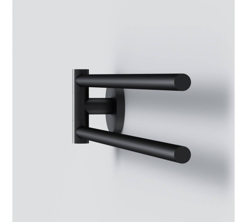 Вешалка для полотенец двойная поворотная AM.PM X-Joy черная A85A32622