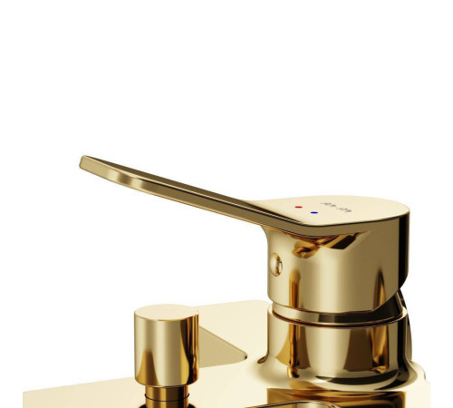 Смеситель для ванны и душа AM.PM X-Joy золото F85A10099