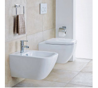 Биде подвесное Duravit Viu 37х57 см 1 отверстие белый 2292150000