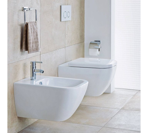 Биде подвесное Duravit Viu 37х57 см 1 отверстие белый 2292150000