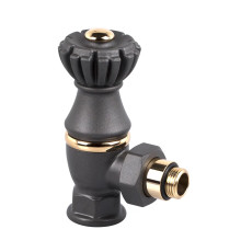 Клапан угловой SR Rubinetterie Liberty 1/2 x 3/4 антрацит 0325-2000V00P