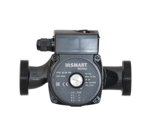 Насос циркуляционный Smart Install CPS 32-40 180 мм 65 Вт с гайками 110104S