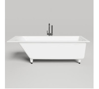 Ванна встраиваемая Salini Cascata KIT 170.6х75.1х60 см с сифоном и ножками S-Sense белый глянцевый 104813G