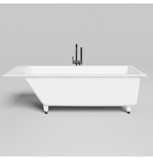 Ванна встраиваемая Salini Cascata KIT 170.6х75.1х60 см с сифоном и ножками S-Sense белый глянцевый 104813G