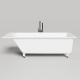 Ванна встраиваемая Salini Cascata KIT 170.6х75.1х60 см с сифоном и ножками S-Sense белый глянцевый 104813G