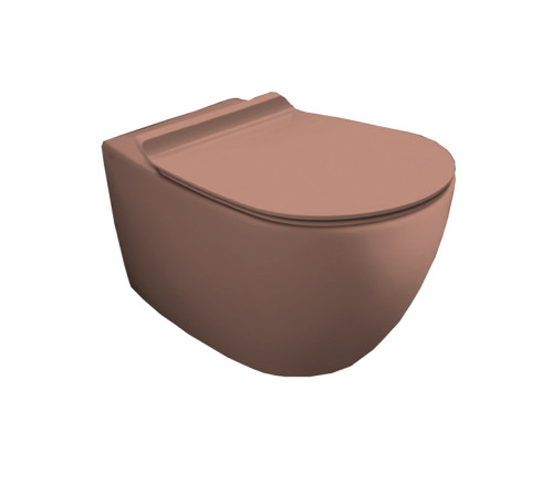Унитаз подвесной Simas Vignoni 56х36.5 см безободковый смыв Tornado caramello VI18VERT