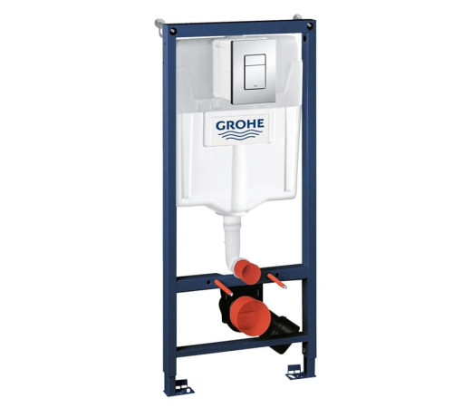 Инсталляция для подвесного унитаза Grohe Rapid SL 3 в 1 с панелью смыва хром 38772001