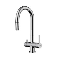 Смеситель для кухни Omoikiri Akita-S-C с выдвижным изливом и подключением фильтра хром 4994330