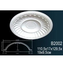 Купол потолочный Perfect B2002 полиуретан B2002