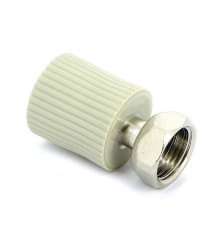 Муфта полипропиленовая FV-Plast с накидной гайкой и вварным патрубком 20x1/2 223020