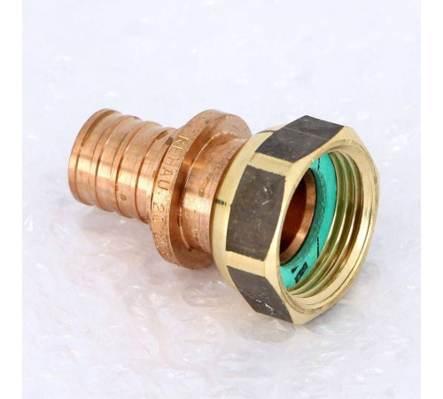 Муфта с накидной гайкой Rehau Rautitan RX+ 20х3/4 бронза 456338