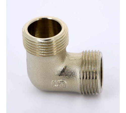 Угольник резьбовой Uni-Fitt 3/4 Н-Н никелированный 613N3300