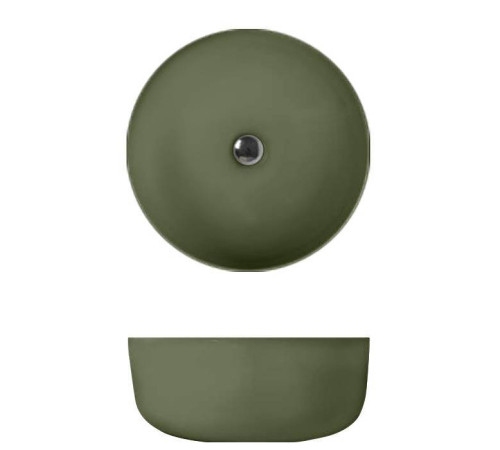 Раковина-чаша Kerasan Nolita 40х15 см без отверстия Verde muschio 534411