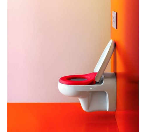 Сиденье для унитаза Laufen Florakids с микролифтом бело-красное 8.9103.1.062.000.1