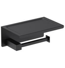 Держатель туалетной бумаги с полкой Timo Selene черный 14044/03