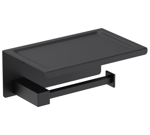 Держатель туалетной бумаги с полкой Timo Selene черный 14044/03