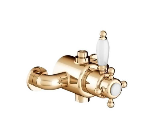 Термостатический смеситель Gattoni Termostatici золото TSRE940D0.I