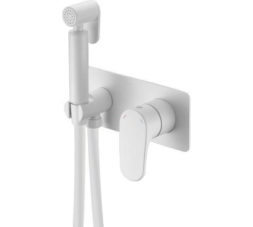 Гигиенический душ встраиваемый Boheme Spectre со смесителем белый матовый 457-MW