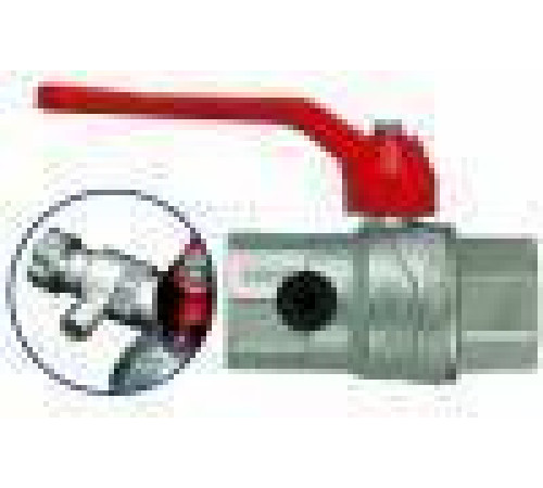 Кран шаровой со сливом FIV Evolution 1 ВР-ВР ручка-рычаг 6022R006