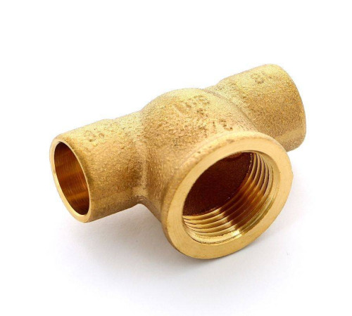 Тройник бронзовый под пайку Viega 18х3/4 ВР 157999