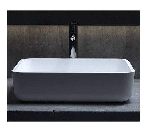 Раковина накладная Salini Gloria 48х38х12 см S-Stone белая матовая 1102209M