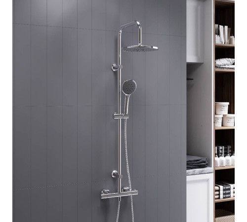 Душевая система DORFF Futura с термостатом и тропическим душем D0710400