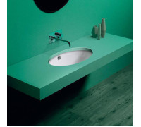 Раковина Simas Lft Spazio 66х39 см без отверстия белая LFT74bi