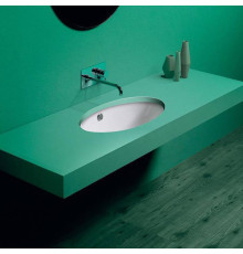 Раковина Simas Lft Spazio 66х39 см без отверстия белая LFT74bi