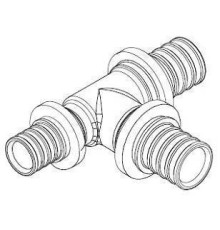 Тройник REHAU RAUTITAN MX 25-25-20 латунь 11080731001