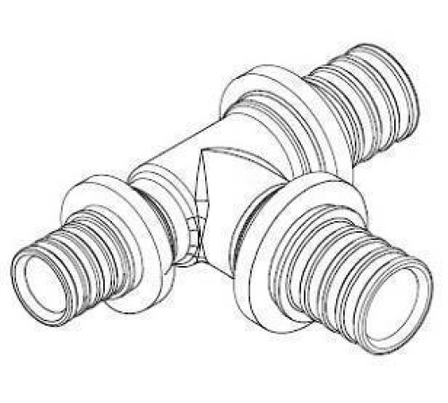 Тройник REHAU RAUTITAN MX 25-25-20 латунь 11080731001