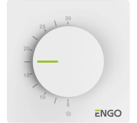 Терморегулятор непрограммируемый ENGO Controls ESIMPLE230W проводной 230 В белый ESIMPLE230W