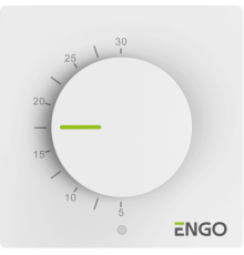 Терморегулятор непрограммируемый ENGO Controls ESIMPLE230W проводной 230 В белый ESIMPLE230W