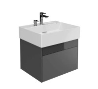 Тумба подвесная Kerama Marazzi Logica 56.4x46x40.3 см 2 ящика стальной серый LOG.60.2\ST